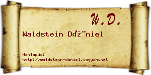 Waldstein Dániel névjegykártya